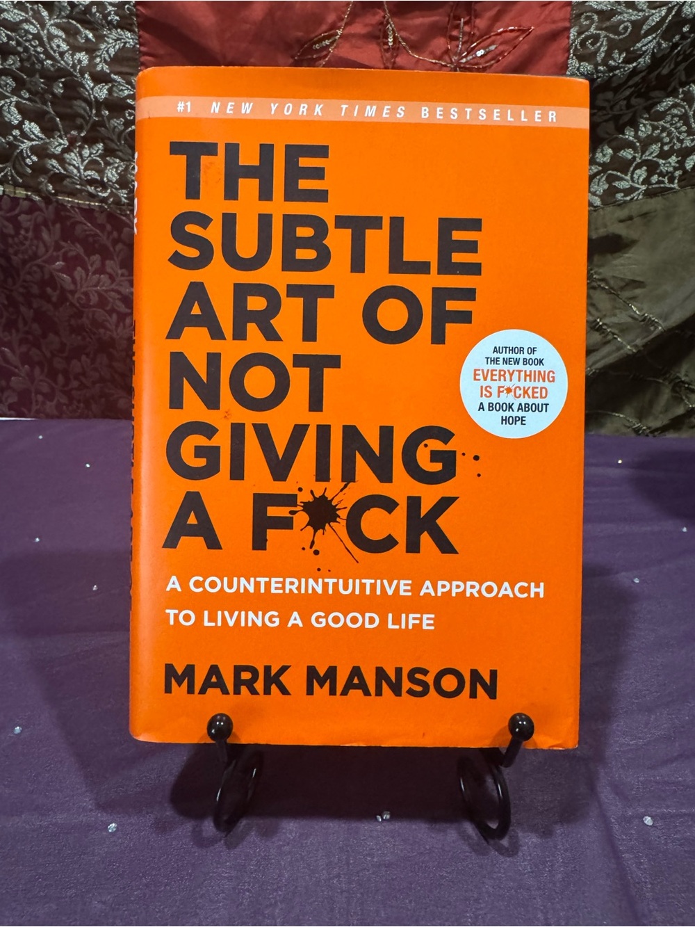 Orange Cover Art Novel - 'The Subtle Art of Not Giving a F*ck'